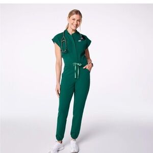 Figs Hunter Green Women's Jumpsuit